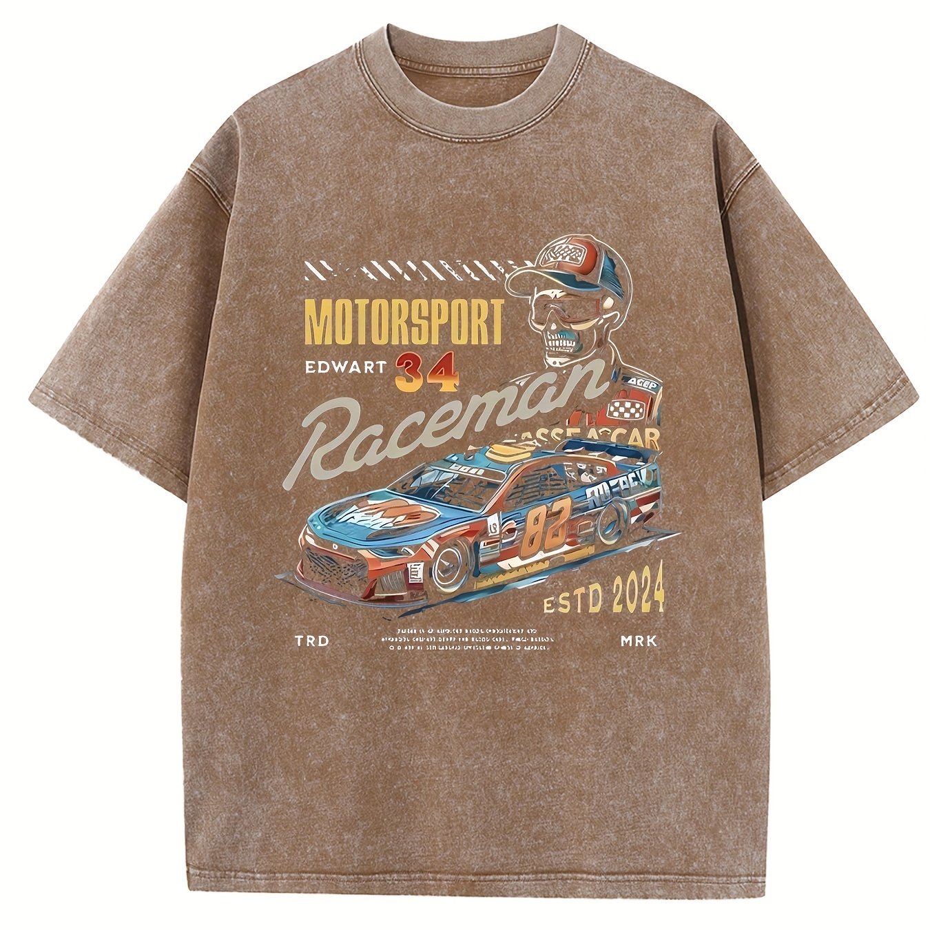 Heavy-Weight Cotton Vintage Tees - Over-Sized, Drop Shoulder, Solid, Baggy, Acid Wash, Unisex, Street Wear, Hip Hop, Basic Tops for Men