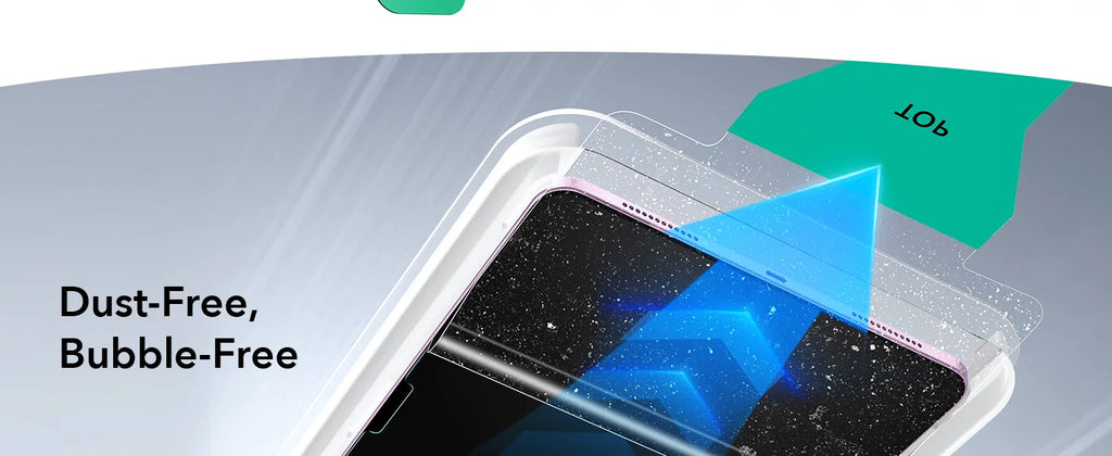 ESR 2 Pack Screen Protector for iPad Pro 11/13 inch 9H Hardness Tempered Glass Film for iPad Air 13/11&Pro 12.9/11&A16&iPad Mini