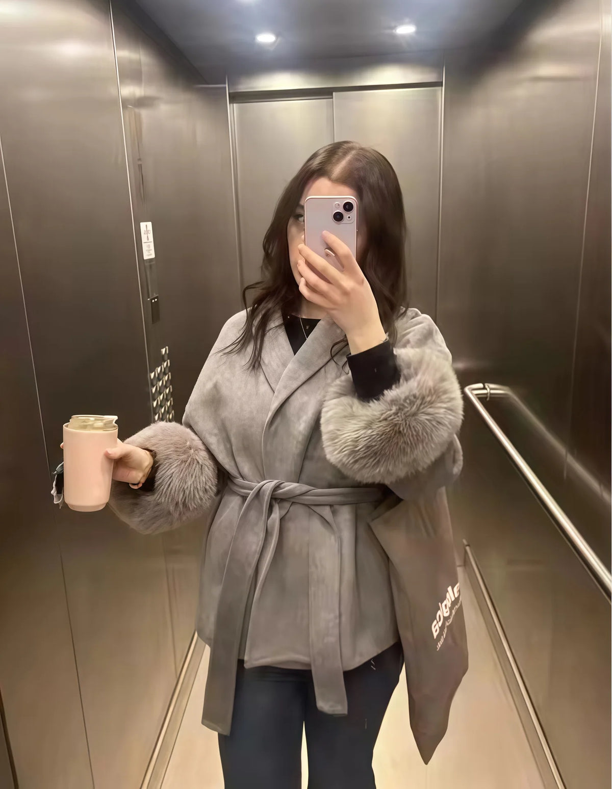 New Autumn And Winter Fashion Casual Temperament Soft Loose Lapel Solid Color Woolen Coat