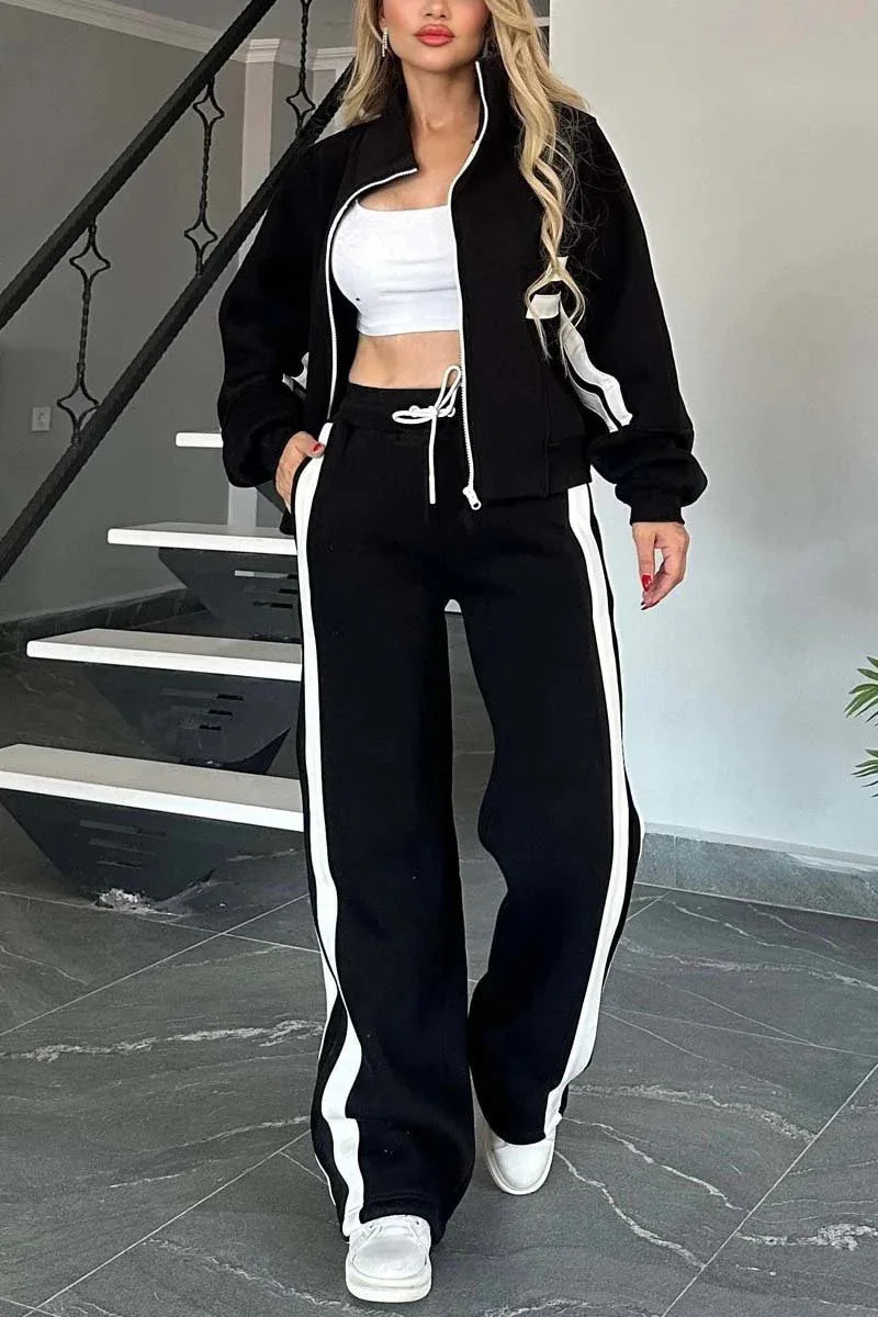 Women Hooded Tracksuit Sports 2 Pieces Set Sweatshirts Pullover Hoodies Pants Suit Home Sweatpants Trousers Outfits 2026