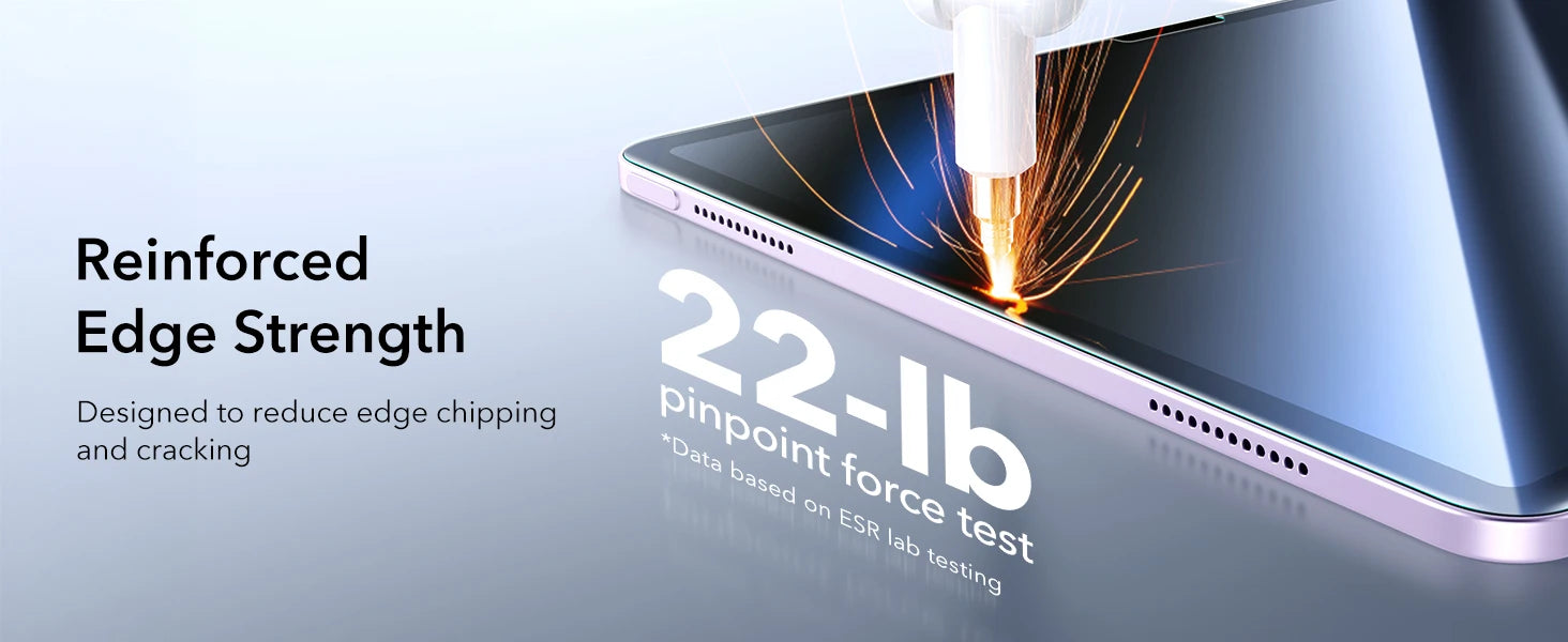 ESR 2 Pack Screen Protector for iPad Pro 11/13 inch 9H Hardness Tempered Glass Film for iPad Air 13/11&Pro 12.9/11&A16&iPad Mini