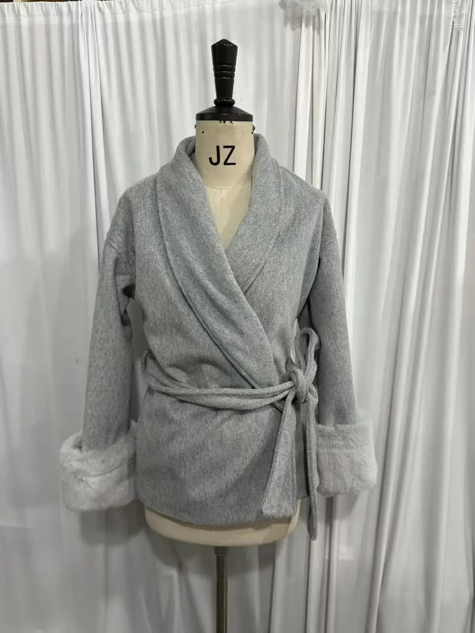 New Autumn And Winter Fashion Casual Temperament Soft Loose Lapel Solid Color Woolen Coat