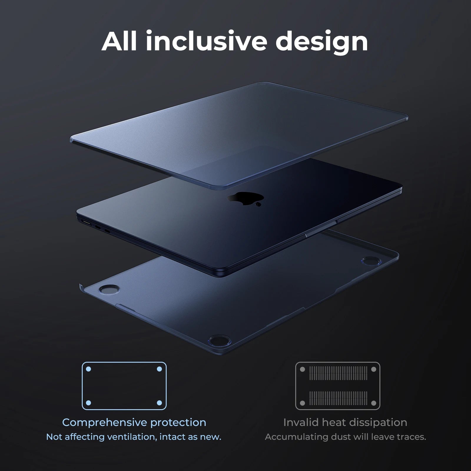 Laptop Case Compatible for MacBook Air 13.6 inch Case M5 M4 M3 M2 2026 2025 2024-2022 Release Model A3240 A3113 A2681