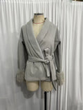 New Autumn And Winter Fashion Casual Temperament Soft Loose Lapel Solid Color Woolen Coat
