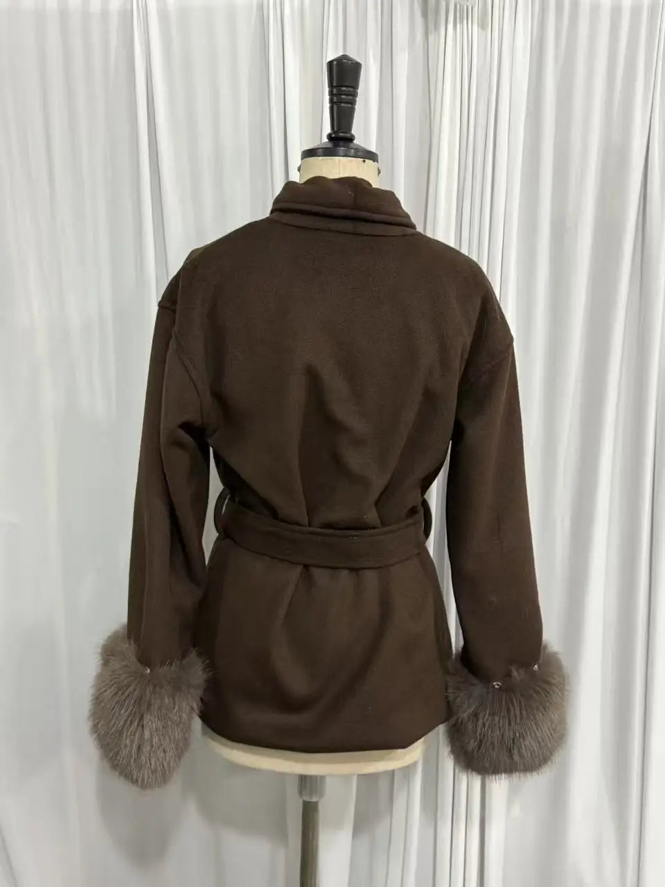 New Autumn And Winter Fashion Casual Temperament Soft Loose Lapel Solid Color Woolen Coat