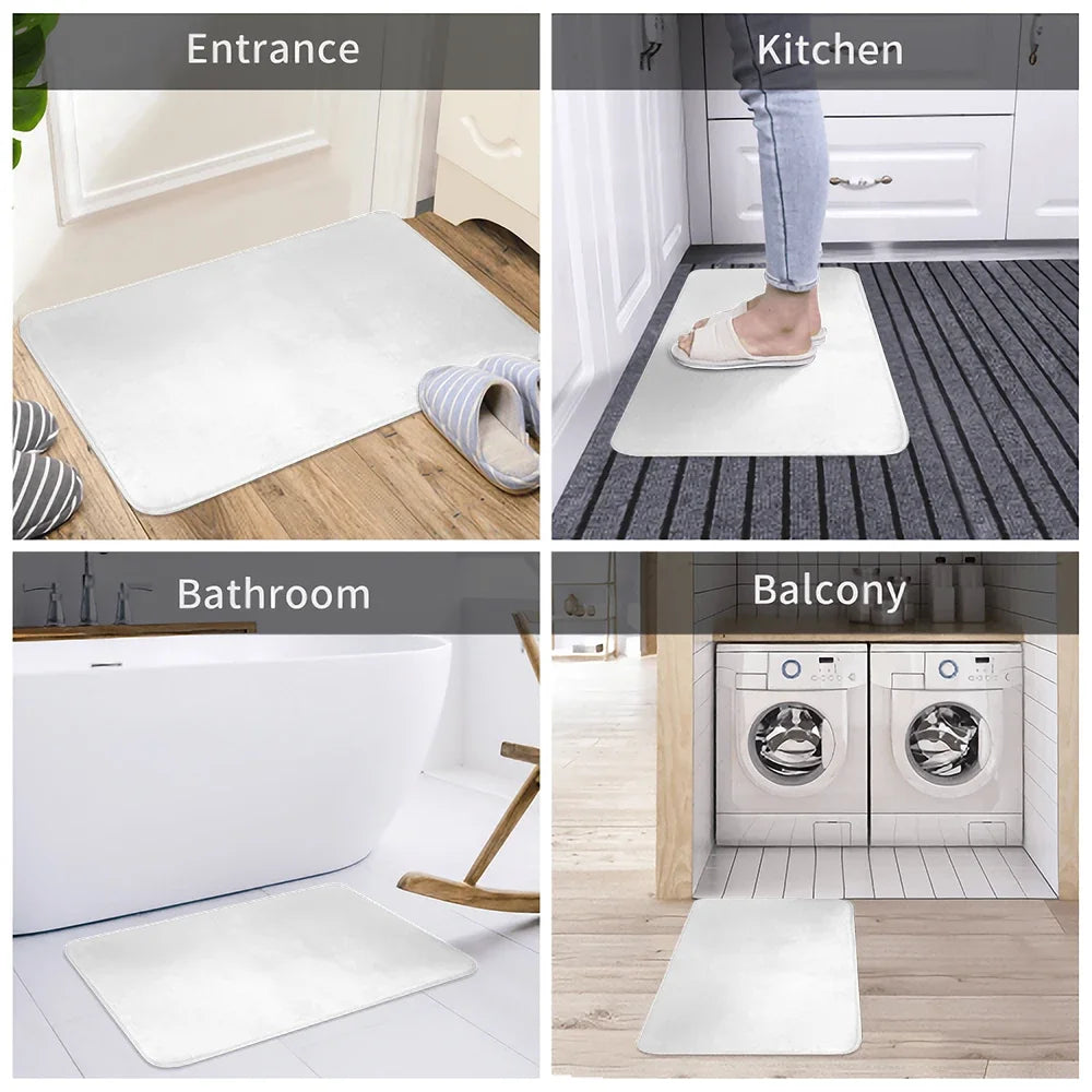 VIAMA Christmas Reindeer Door Mat Anti-Slip Entrance Carpet Comfortable Winter Bathroom Kitchen Floor Mat Home Decoration