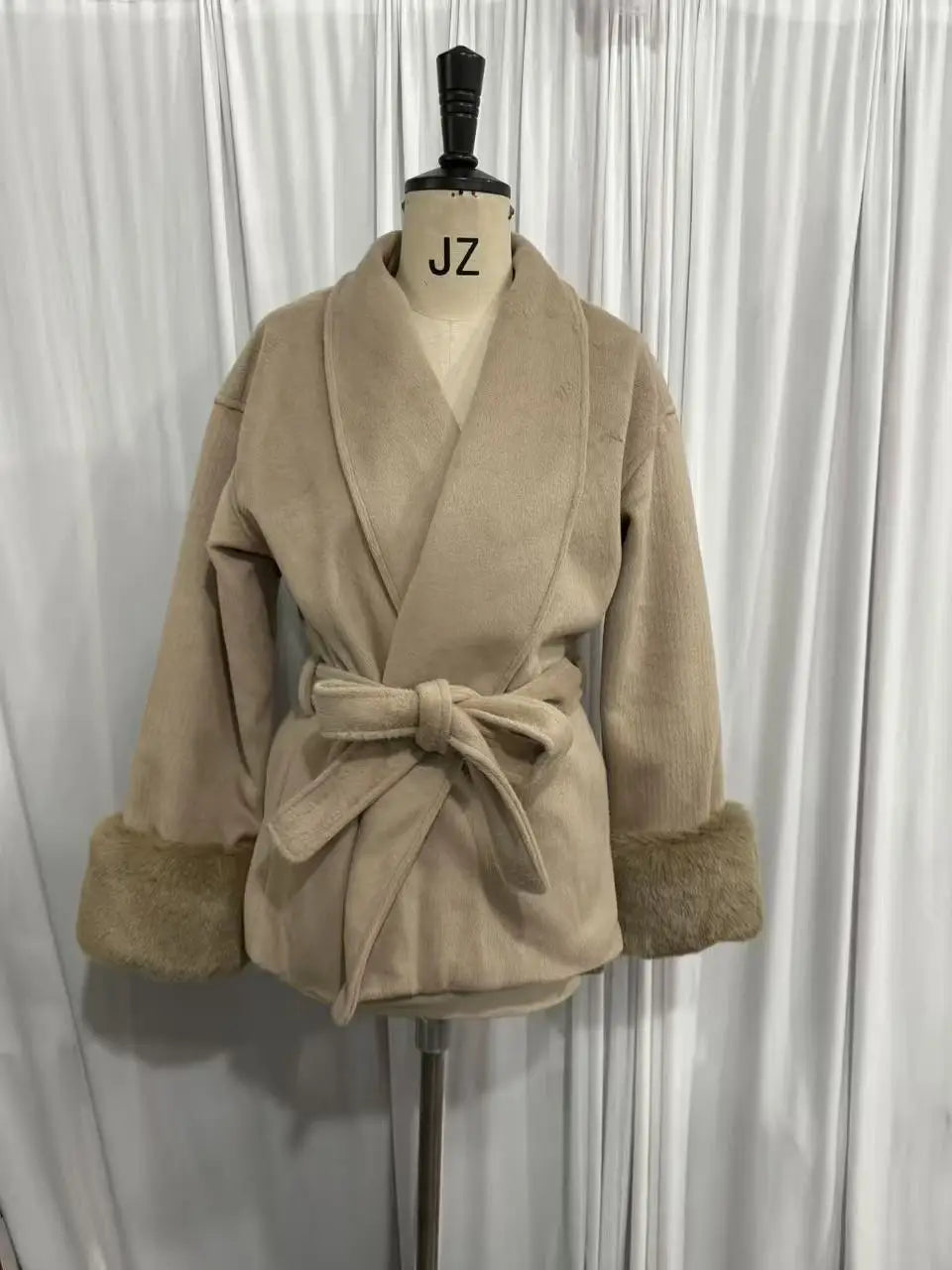 New Autumn And Winter Fashion Casual Temperament Soft Loose Lapel Solid Color Woolen Coat