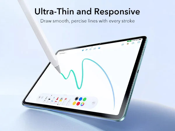 ESR 2 Pack Screen Protector for iPad Pro 11/13 inch 9H Hardness Tempered Glass Film for iPad Air 13/11&Pro 12.9/11&A16&iPad Mini