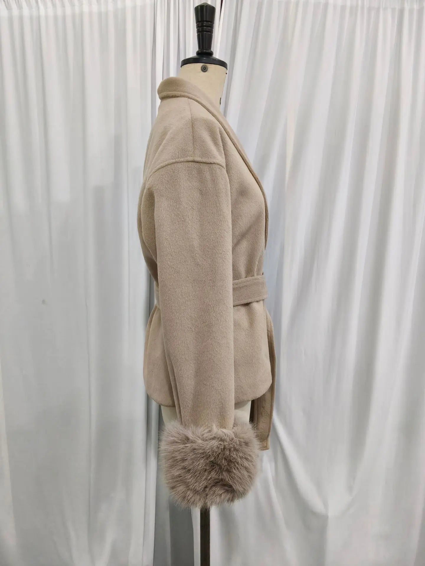 New Autumn And Winter Fashion Casual Temperament Soft Loose Lapel Solid Color Woolen Coat