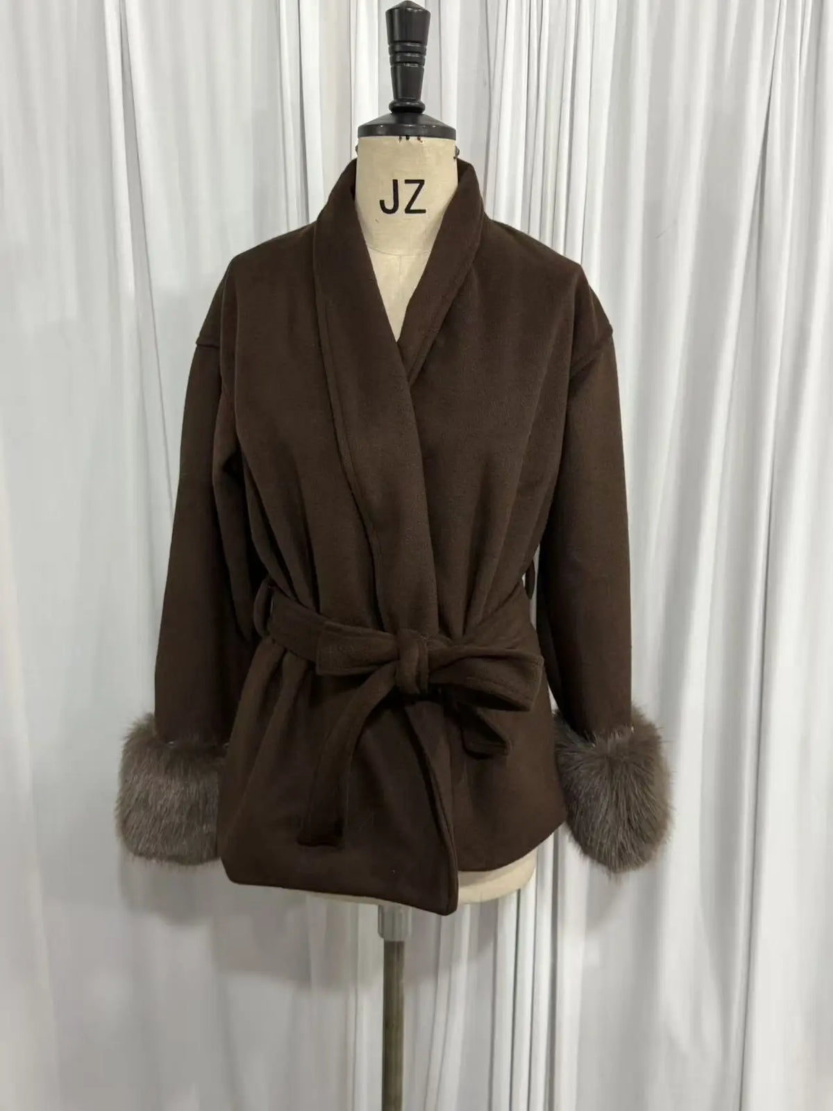 New Autumn And Winter Fashion Casual Temperament Soft Loose Lapel Solid Color Woolen Coat
