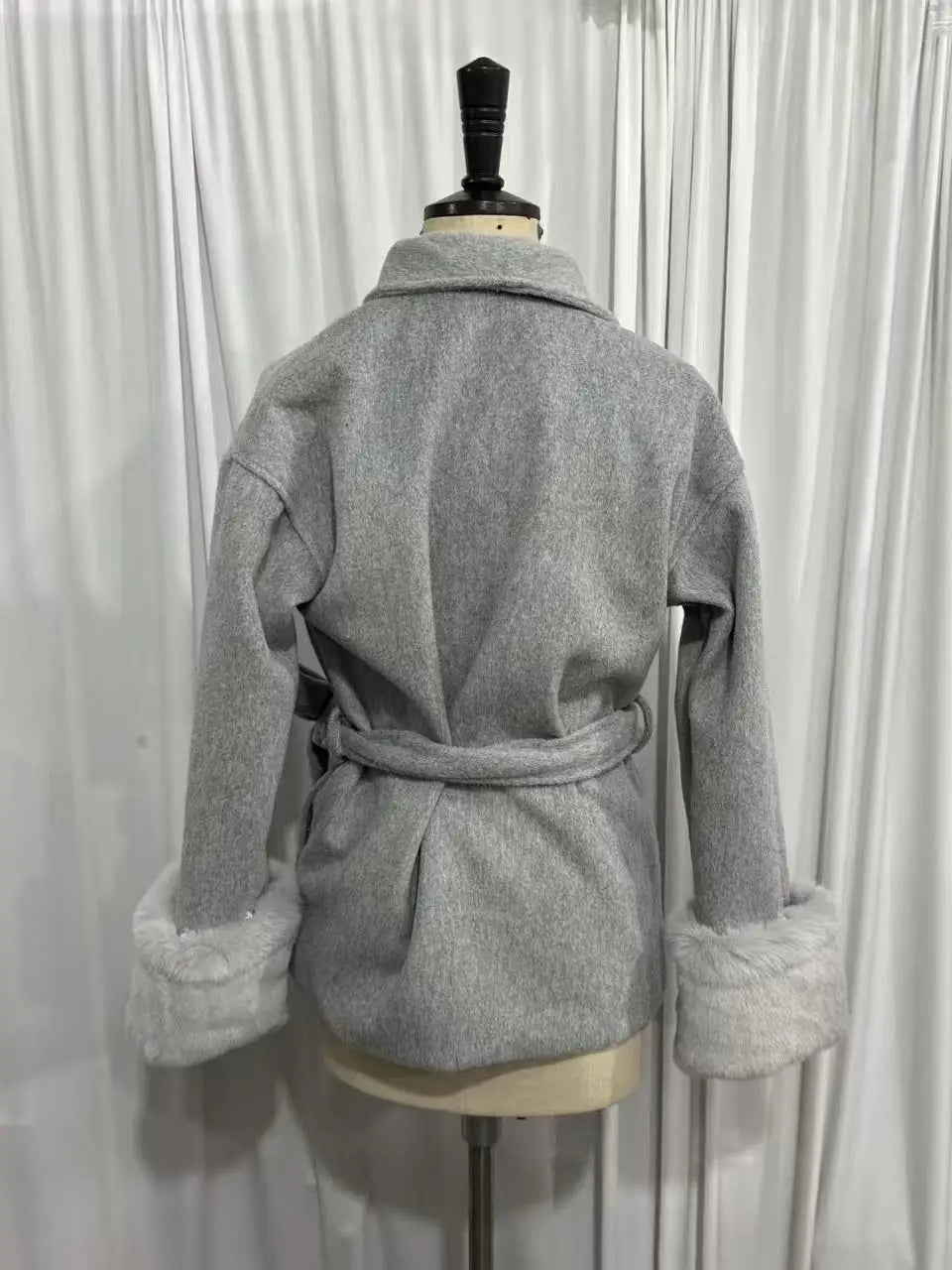 New Autumn And Winter Fashion Casual Temperament Soft Loose Lapel Solid Color Woolen Coat