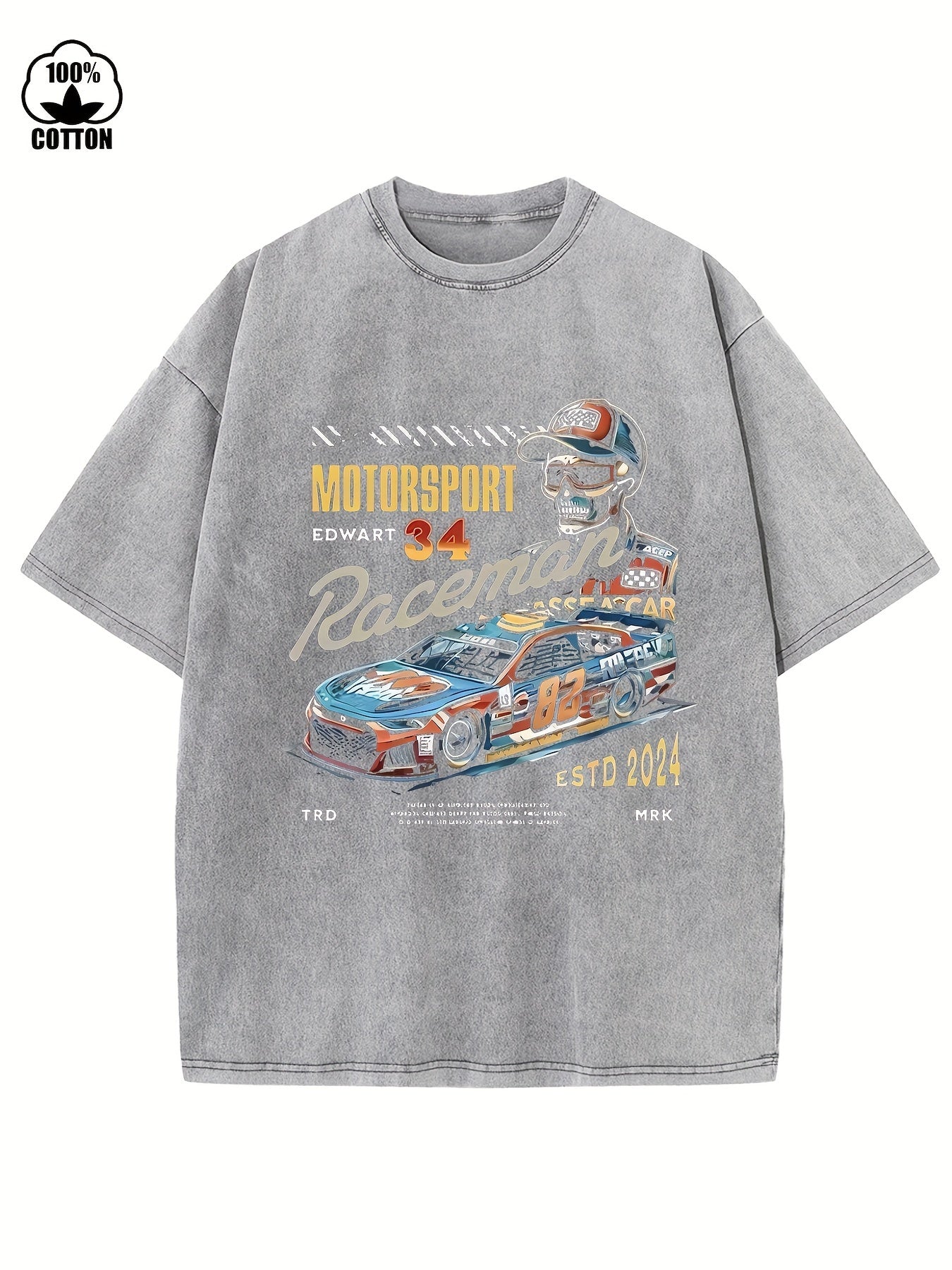 Heavy-Weight Cotton Vintage Tees - Over-Sized, Drop Shoulder, Solid, Baggy, Acid Wash, Unisex, Street Wear, Hip Hop, Basic Tops for Men